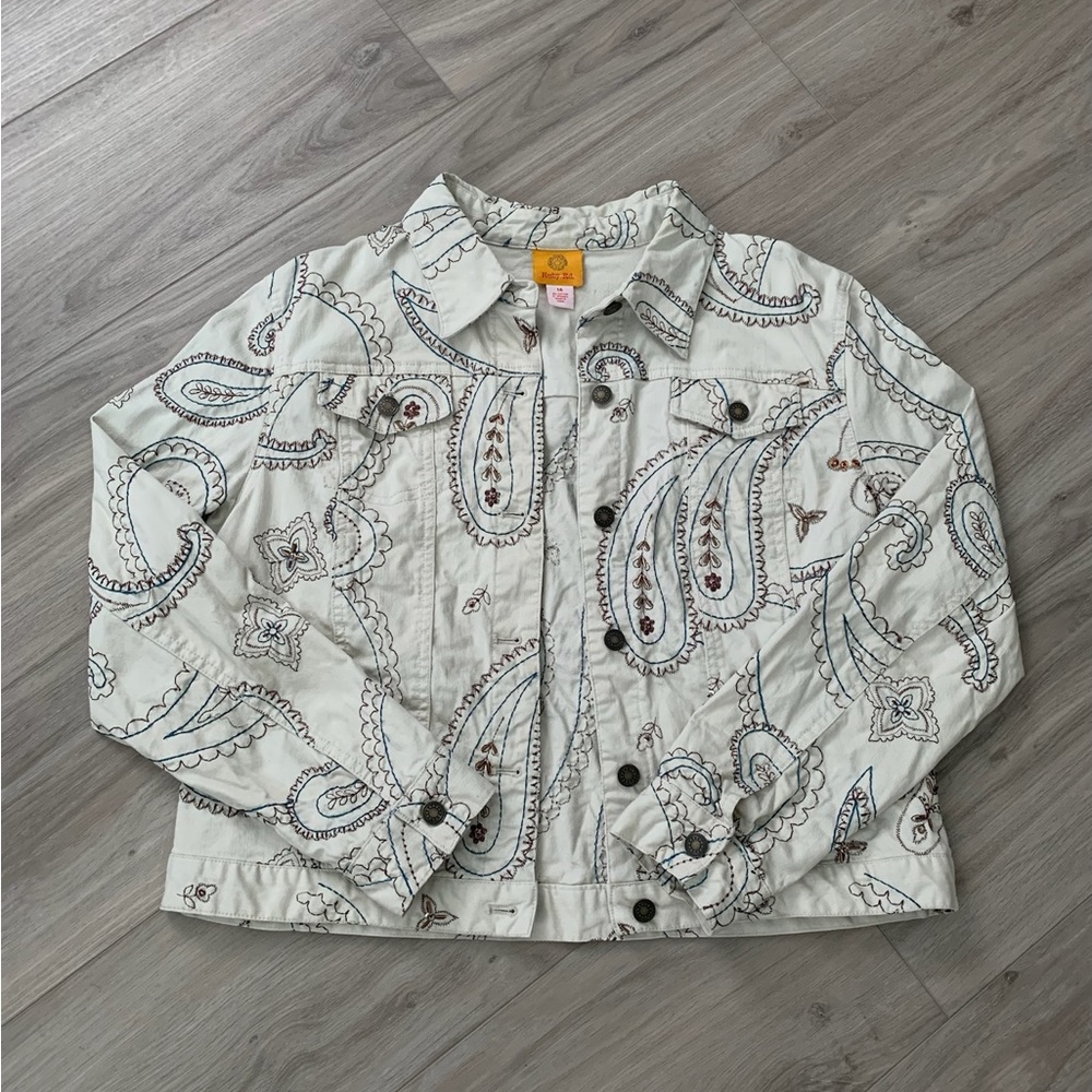 Off White Embroidered Rudy Rd. Jacket [14]